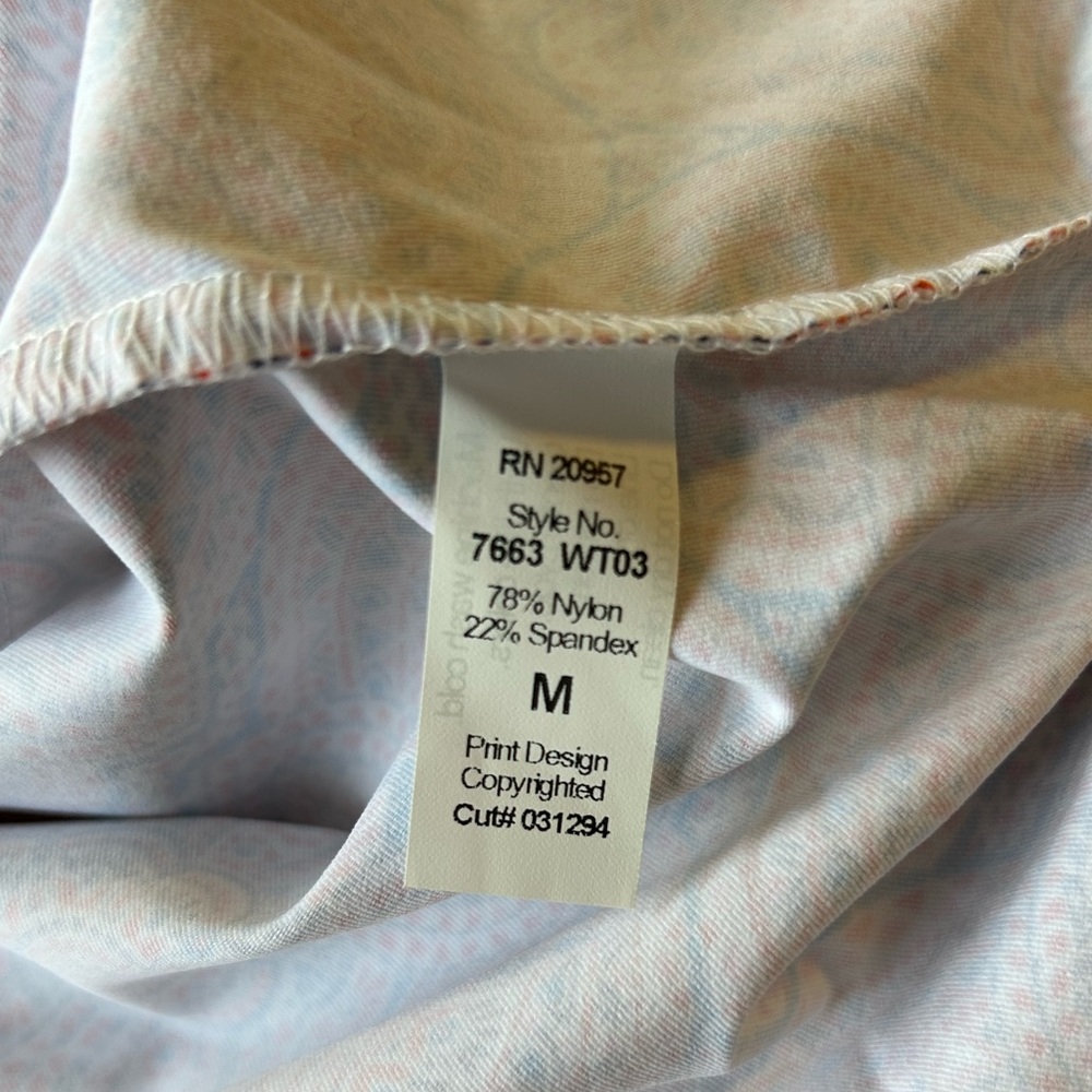 Tori Richard Womens Charmed Life Genevie Dress Coral Medium Tradewind Technology - Picture 6 of 9